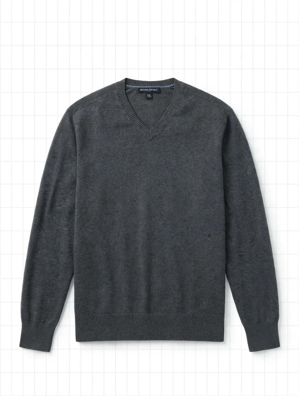Banana Republic V-Neck Sweater Size XXL Charcoal Gray
